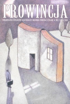 Prowincja : kwartalnik społeczno-kulturalny Dolnego Powiśla i Żuław, 2018, nr 1 (31)