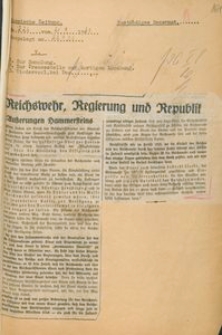 Wycinek z "Vossische Zeitung" z 21.09.1930 r.