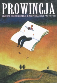 Prowincja : kwartalnik społeczno-kulturalny Dolnego Powiśla i Żuław, 2012, nr 4 (10)
