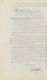 Pismo szefa II Okręgu Wojskowego w Szczecinie do prezydenta rejencji koszalińskiej z 4.10.1926 r.