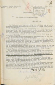 Pismo sztabu 5. Regimentu Piechoty w Słupsku do prezydenta rejencji koszalińskiej z marca 1932 r.