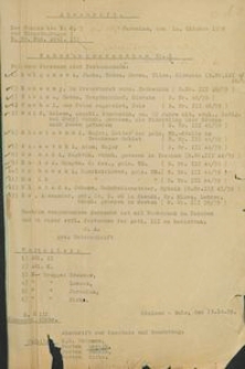 Wykaz osób poszukiwanych z przesłany prezydentowi rejencji koszalińskiej z 10.10.1939 r.