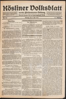Kösliner Volksblatt [1919-07] Nr. 156