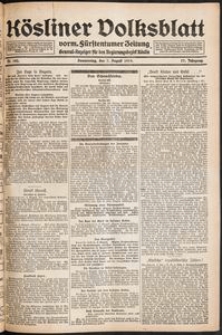 Kösliner Volksblatt [1919-08] Nr. 182