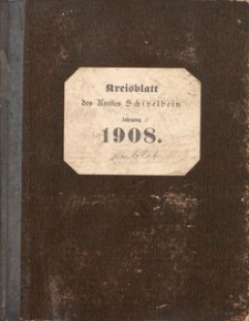 Kreisblatt des Kreises Schivelbein. Jahrgang 1908