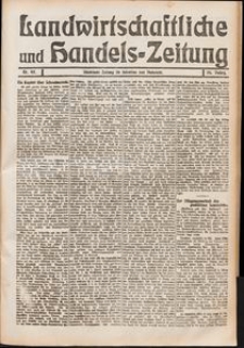 Landwirtschaftliche und Handels-Zeitung Nr. 42/1911