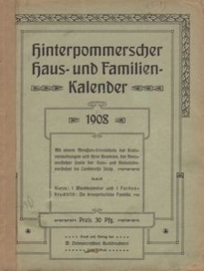 Hinterpommerscher Haus- und Familienkalender 1908