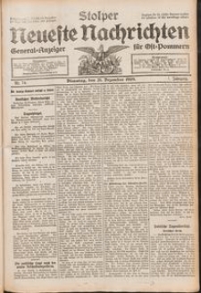 Stolper Neueste Nachrichten Nr. 74/1909