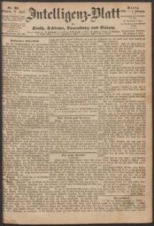 Intelligenz-Blatt f&uuml;r Stolp, Schlawe, Lauenburg und B&uuml;tow. Nr 31/1868 r.
