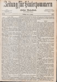 Zeitung f&uuml;r Hinterpommern (Stolper Wochenblatt) Nr. 9/1877