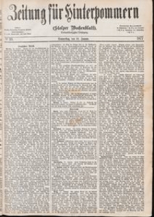 Zeitung f&uuml;r Hinterpommern (Stolper Wochenblatt) Nr. 10/1877