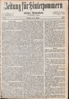 Zeitung f&uuml;r Hinterpommern (Stolper Wochenblatt) Nr. 13/1877