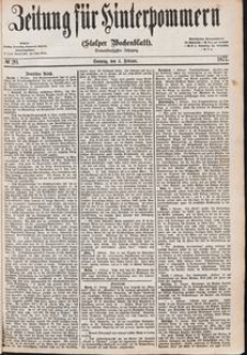 Zeitung f&uuml;r Hinterpommern (Stolper Wochenblatt) Nr. 20/1877