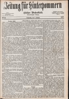 Zeitung für Hinterpommern (Stolper Wochenblatt) Nr. 22/1877