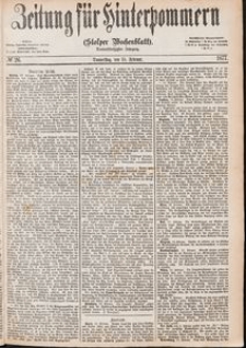 Zeitung f&uuml;r Hinterpommern (Stolper Wochenblatt) Nr. 26/1877