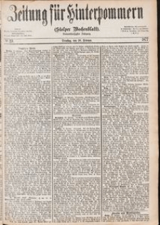 Zeitung f&uuml;r Hinterpommern (Stolper Wochenblatt) Nr. 29/1877
