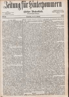 Zeitung f&uuml;r Hinterpommern (Stolper Wochenblatt) Nr. 30/1877
