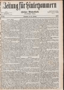 Zeitung f&uuml;r Hinterpommern (Stolper Wochenblatt) Nr. 31/1877
