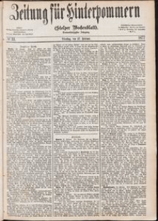 Zeitung für Hinterpommern (Stolper Wochenblatt) Nr. 33/1877