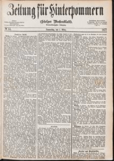 Zeitung für Hinterpommern (Stolper Wochenblatt) Nr. 34/1877