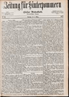 Zeitung f&uuml;r Hinterpommern (Stolper Wochenblatt) Nr. 36/1877