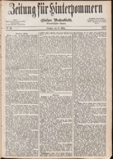 Zeitung f&uuml;r Hinterpommern (Stolper Wochenblatt) Nr. 41/1877