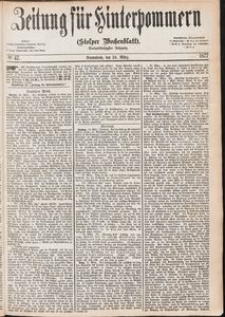 Zeitung f&uuml;r Hinterpommern (Stolper Wochenblatt) Nr. 47/1877