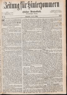 Zeitung f&uuml;r Hinterpommern (Stolper Wochenblatt) Nr. 51/1877