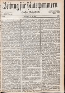 Zeitung f&uuml;r Hinterpommern (Stolper Wochenblatt) Nr. 61/1877