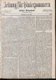 Zeitung für Hinterpommern (Stolper Wochenblatt) Nr. 65/1877