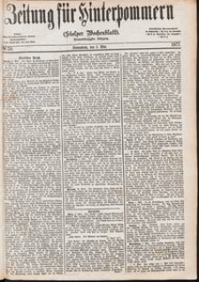 Zeitung für Hinterpommern (Stolper Wochenblatt) Nr. 70/1877